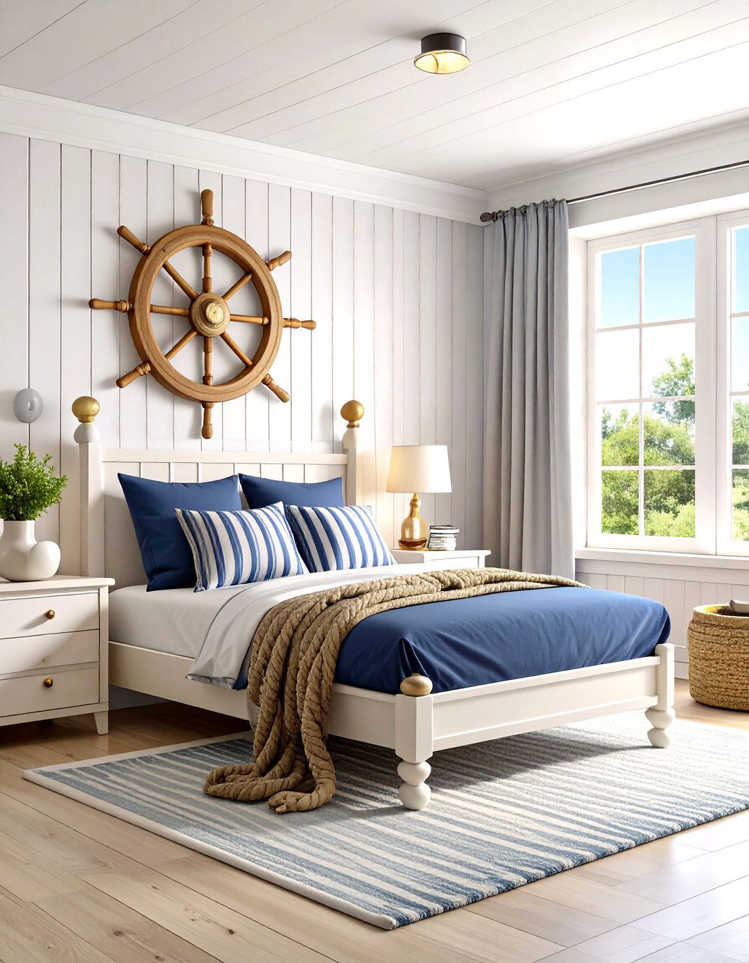 Nautical Striped Cabin Style - 24 Pirate-themed Bedroom Ideas