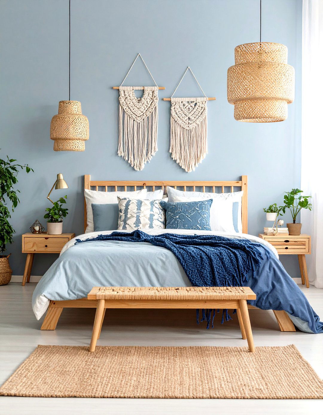 Navy Blue Bohemian Retreat - 24 Girls Blue Bedroom Ideas