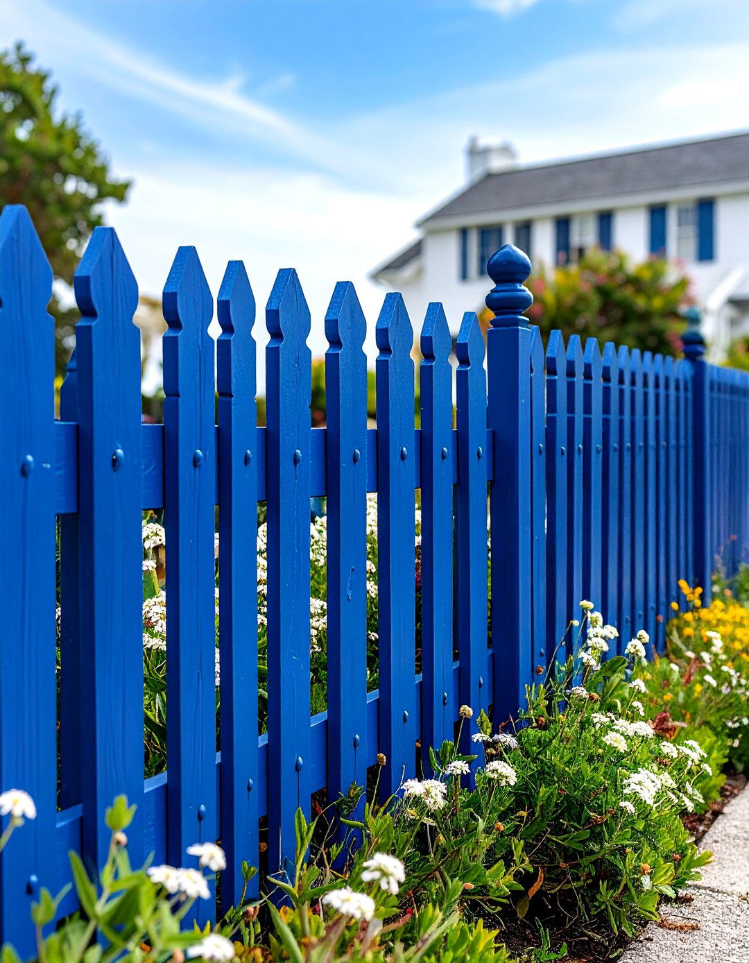 Navy Blue Coastal Fence Style - 24 Fence Paint Colours