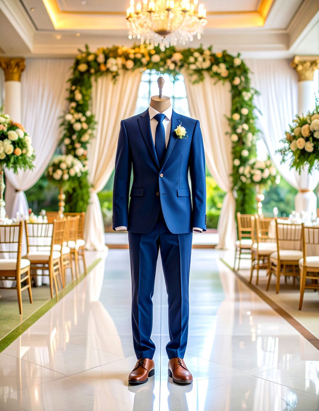 Navy Blue Formal Suit - 24 Men's Wedding Outfit Ideas