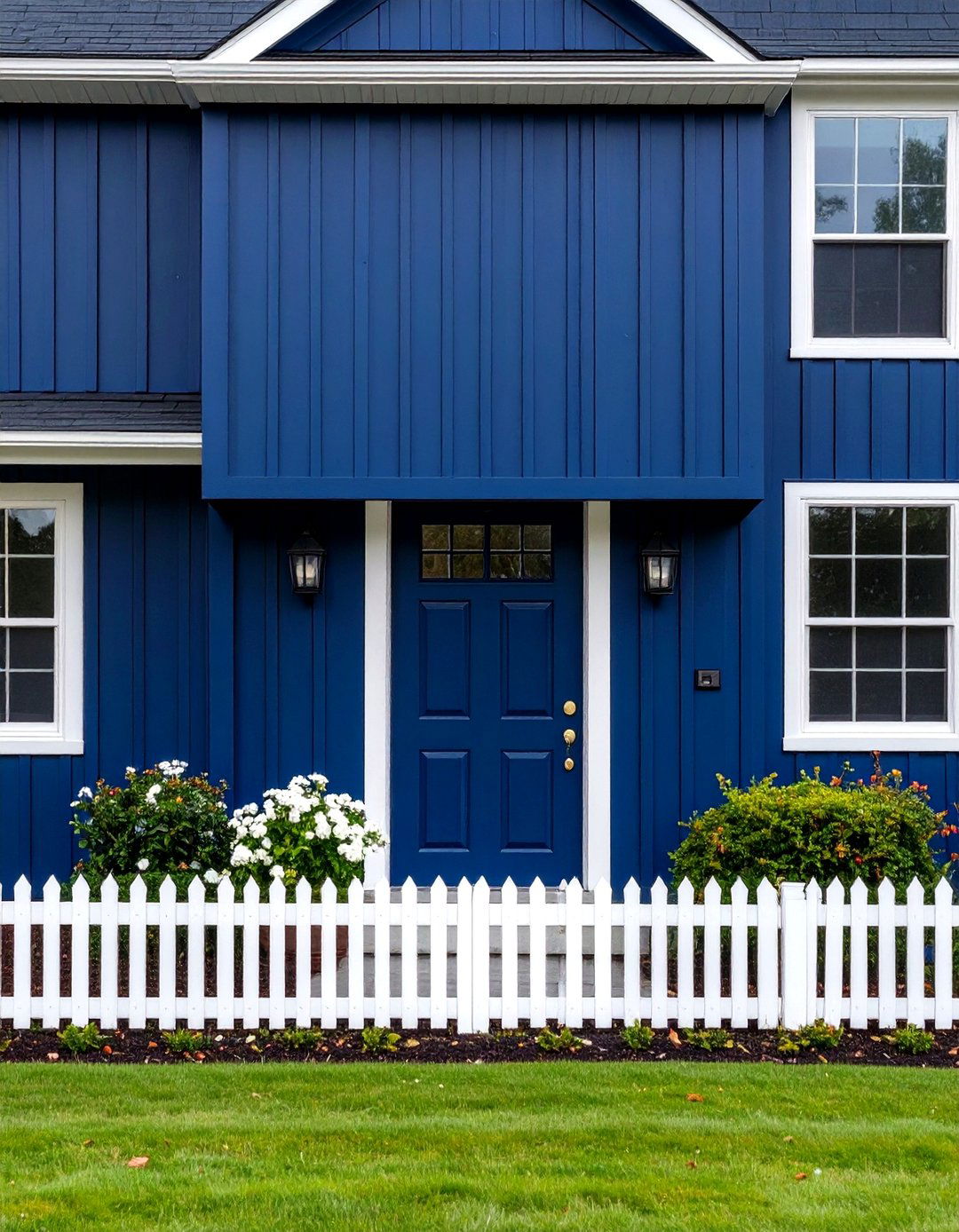 Navy Blue House Siding - 24 House Siding Colors