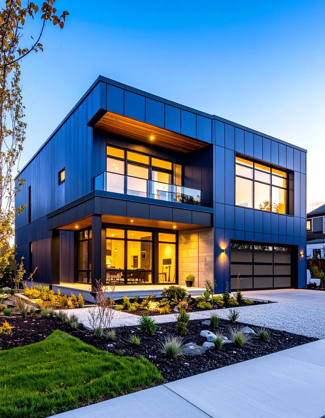 Navy Blue Steel Siding Industrial Modern - 24 Midnight Blue & Dark Blue House Siding Colors