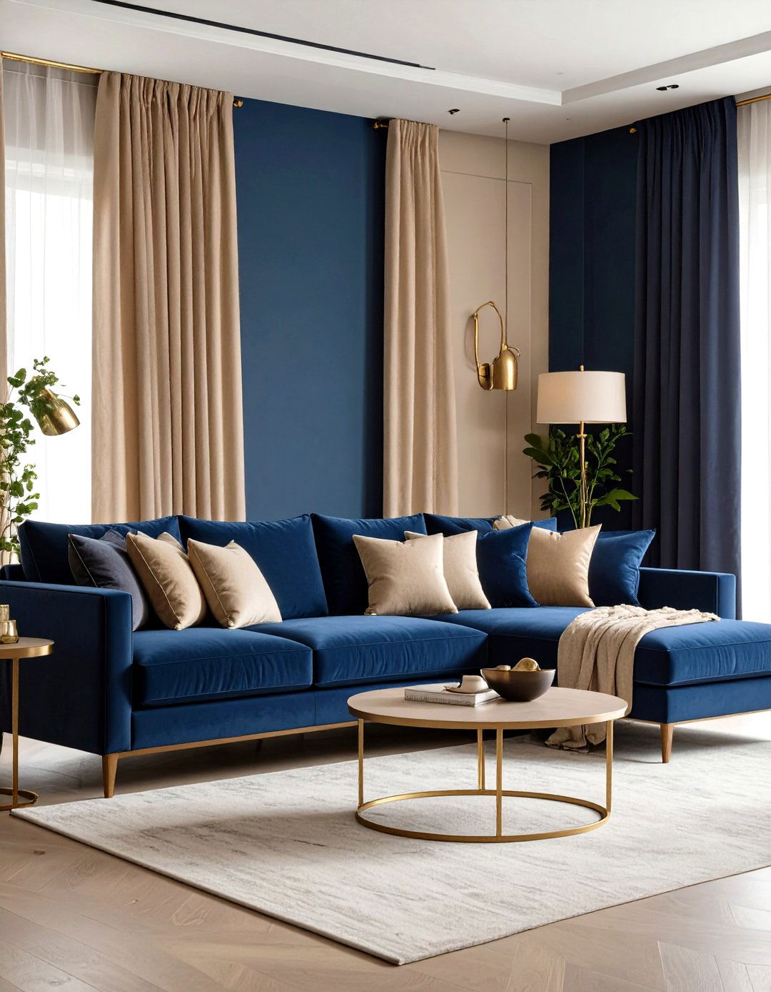 Navy Blue and Beige Taupe Neutral Sophisticated Theme - 24 Designer-approved Colors That Go With Navy Blue