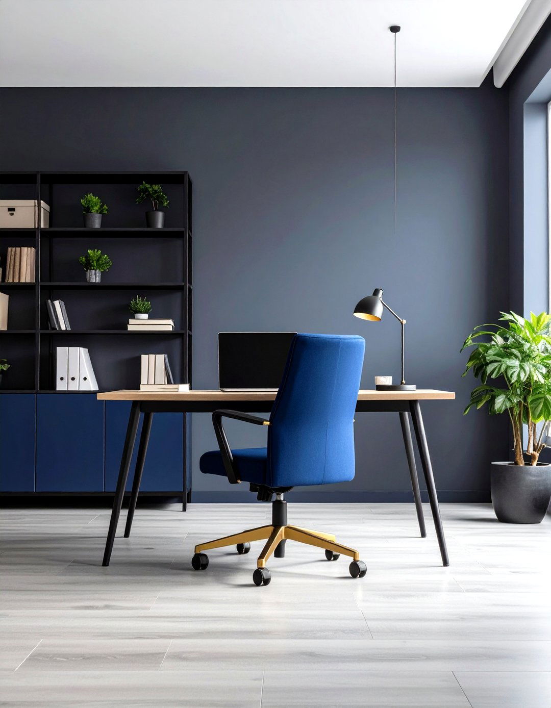 Navy Blue and Charcoal Gray Sophisticated Monochromatic Theme - 24 Designer-approved Colors That Go With Navy Blue