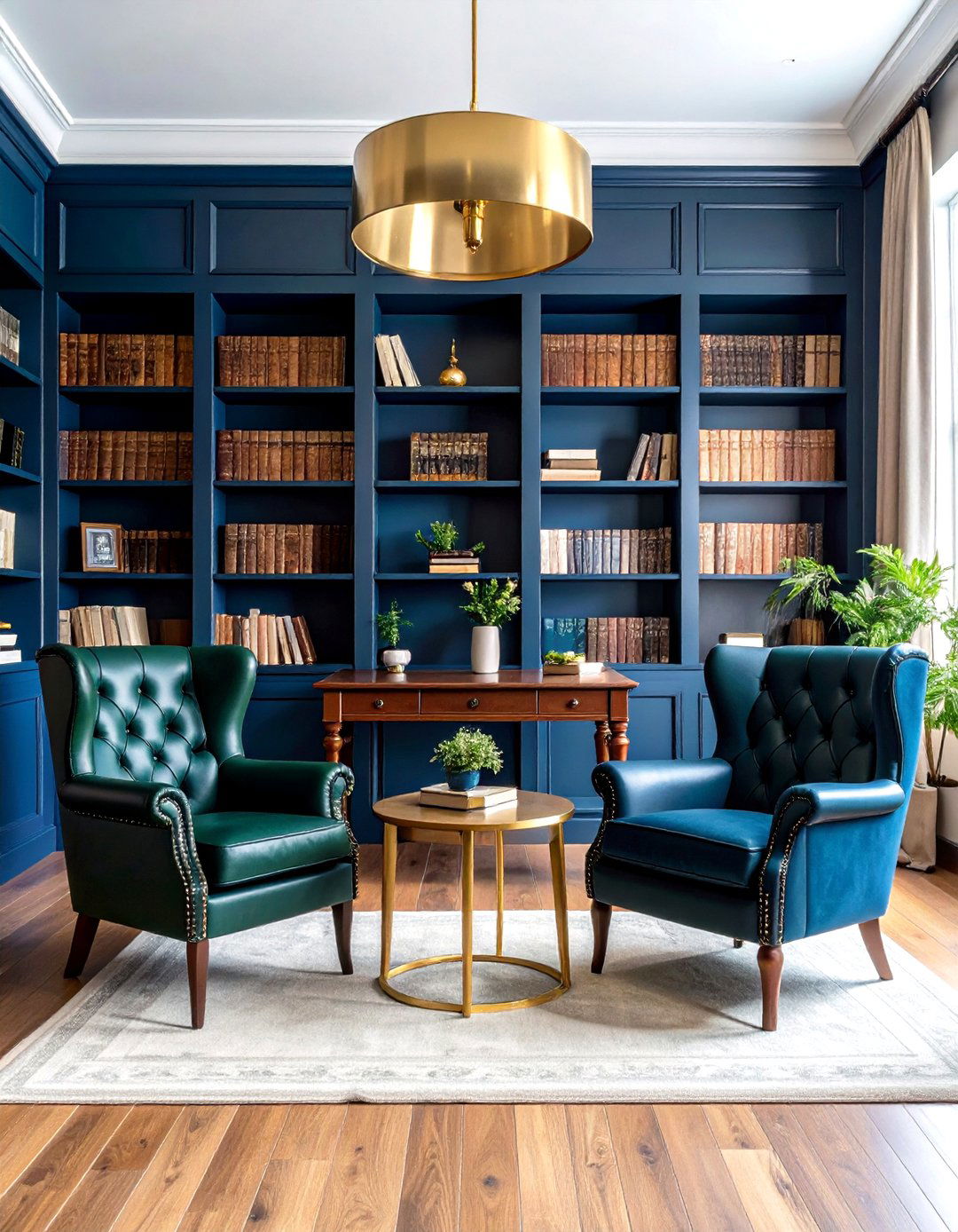 Navy Blue and Forest Green Rich Traditional Theme - 24 Designer-approved Colors That Go With Navy Blue