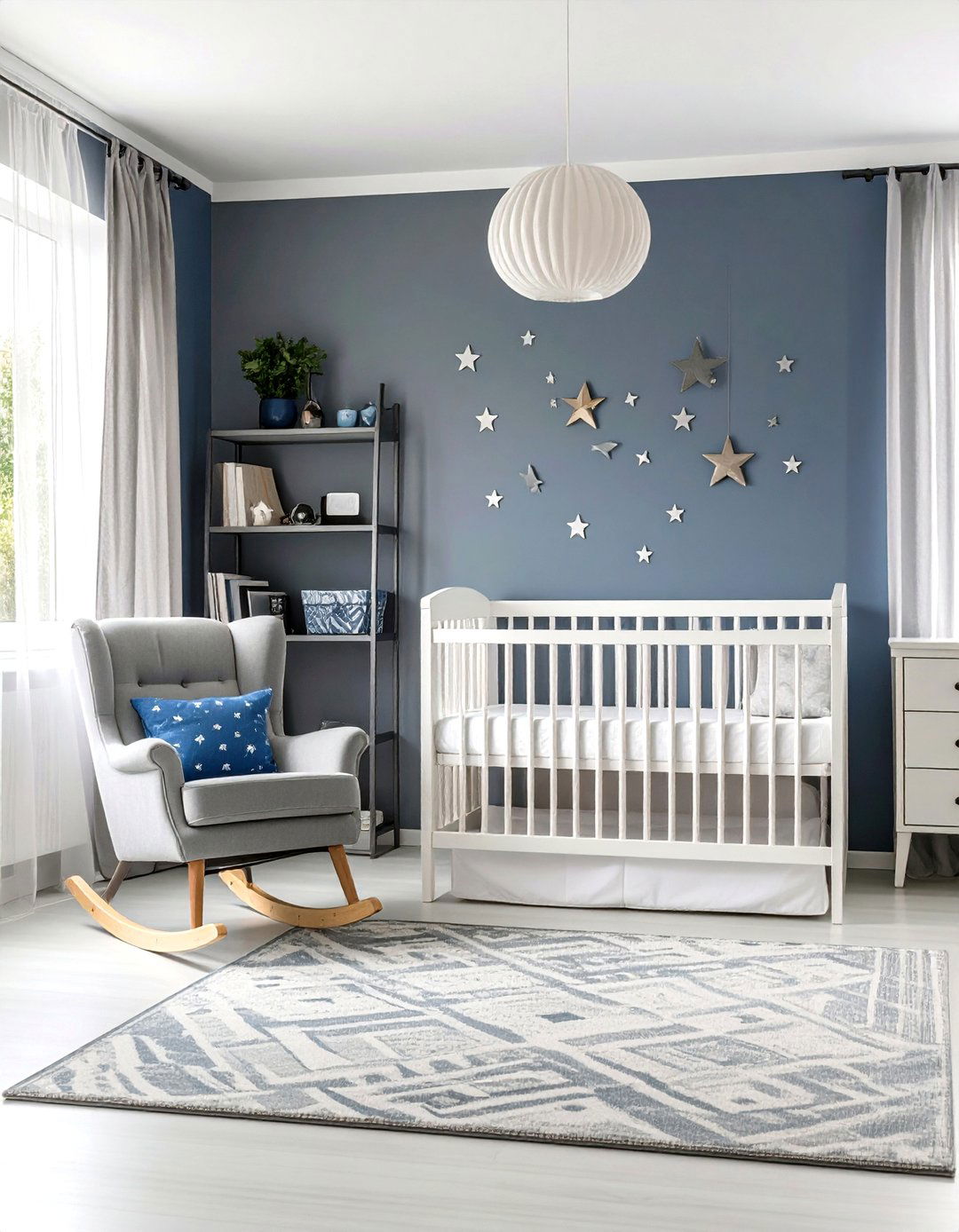 Navy Blue and Grey Nursery Design - 24 Navy Blue and Grey Bedroom Ideas