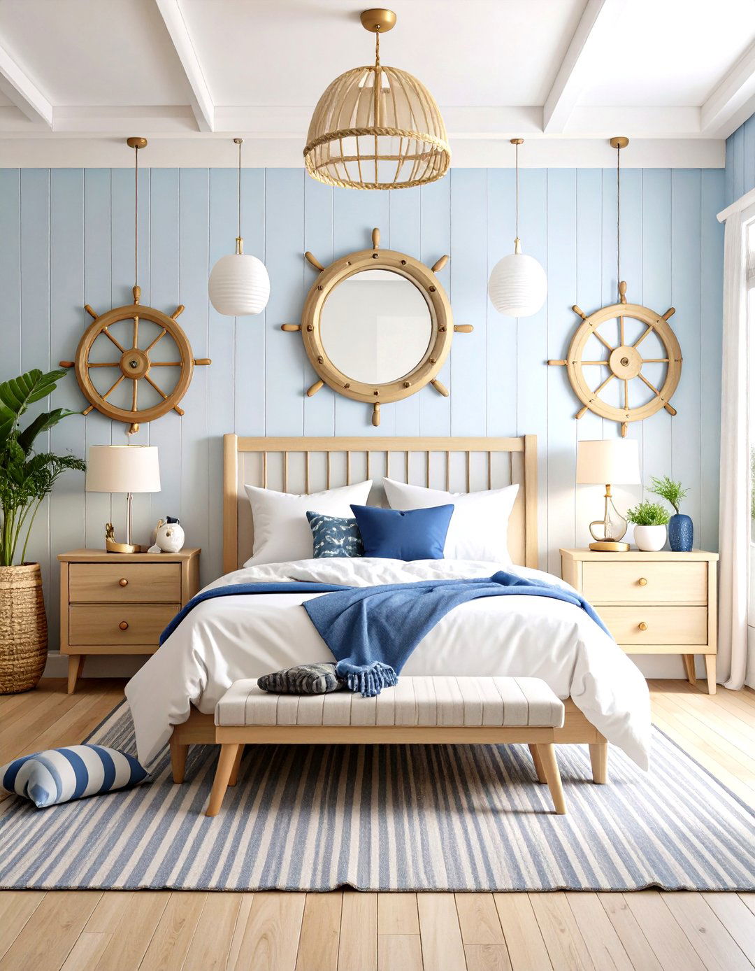 Navy Nautical Sailor Theme - 24 Boys Room Ideas