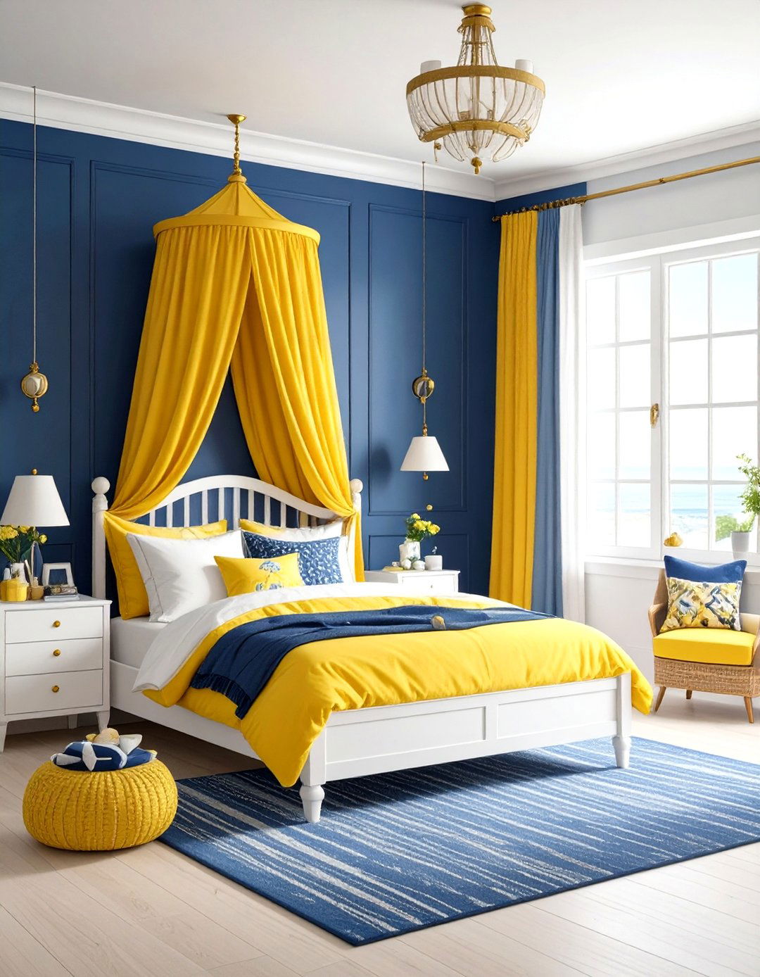 Navy and Yellow Mickey Mouse Bedroom - 24 Mickey Mouse Room Decor Ideas