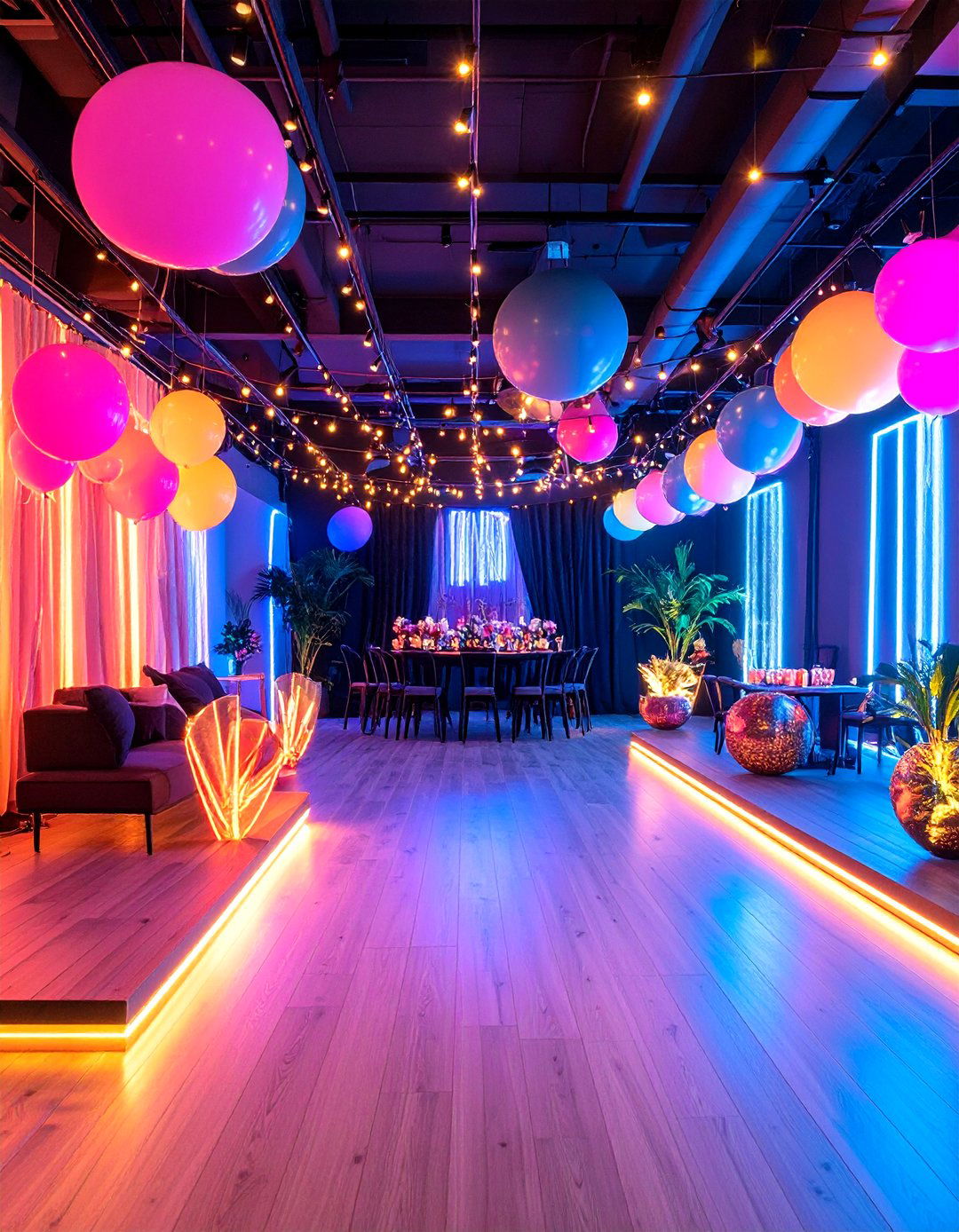 Neon Glow Party Installation - 24 Party Decoration Ideas