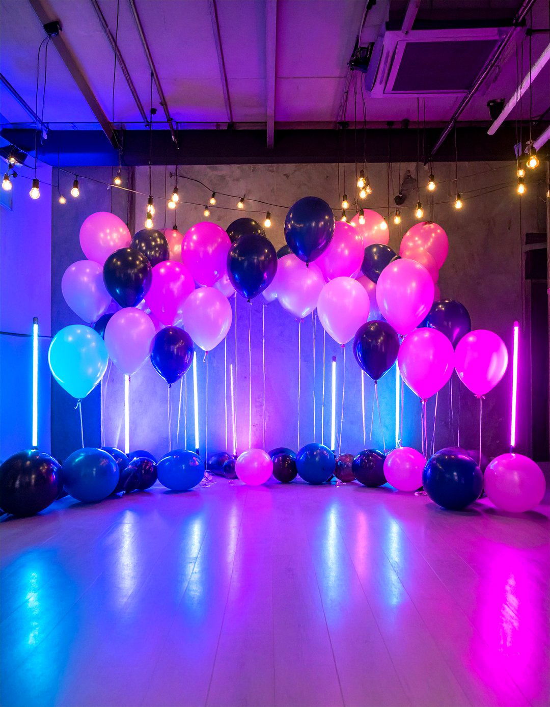 Neon Glow Party Setup - 24 Birthday Decoration Ideas