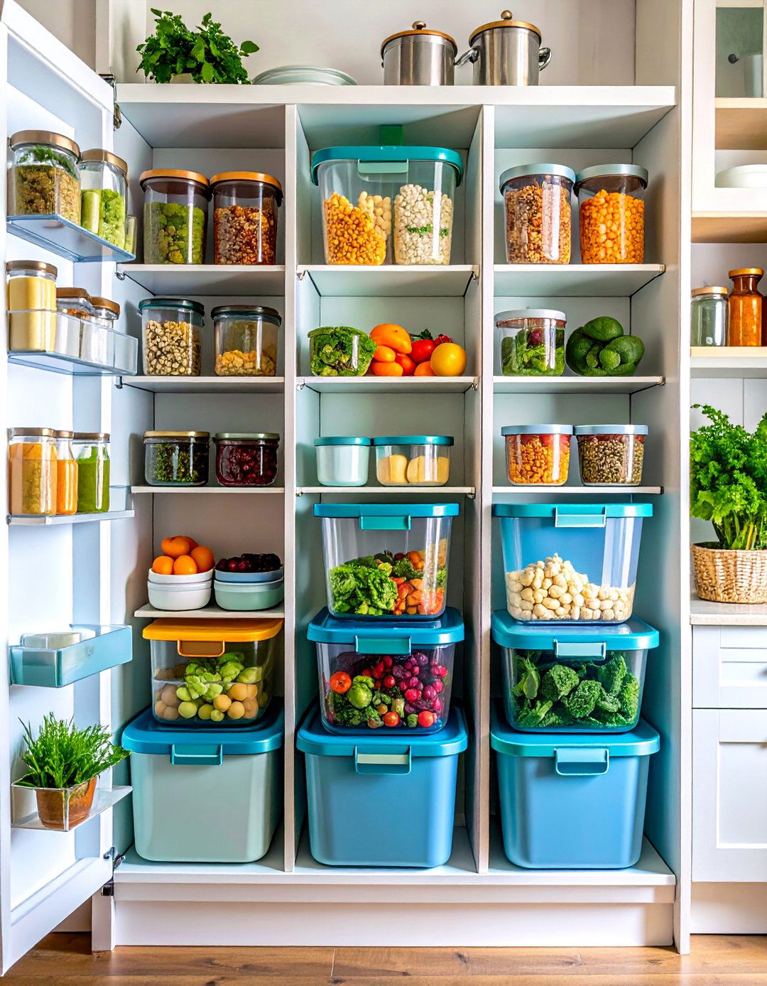 Nested Container Tower System - 24 Tupperware Organization Ideas