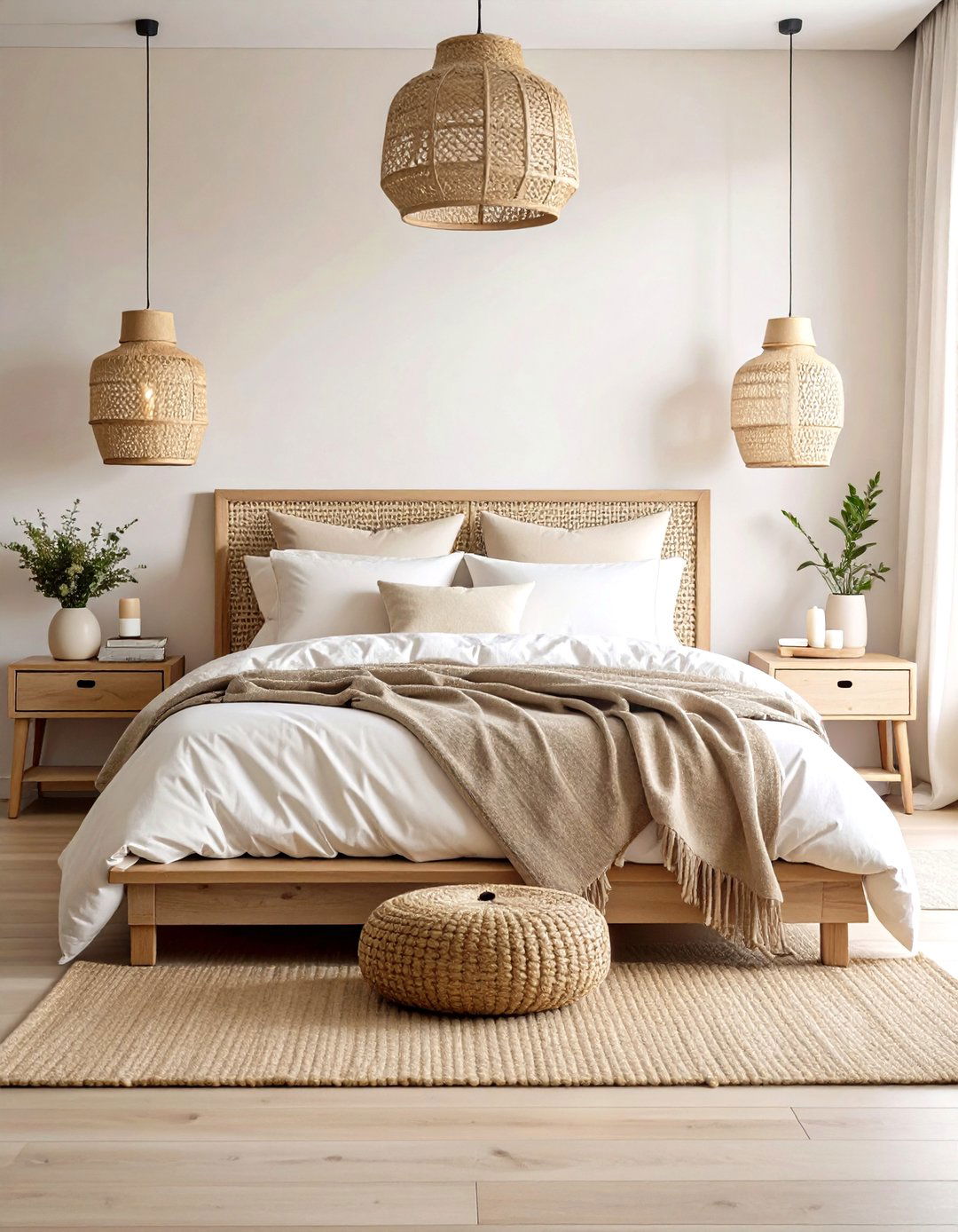 Neutral Bedroom Sanctuary - 24 Minimalist Decorating Ideas