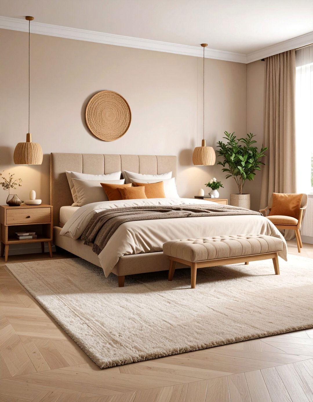Neutral Beige Bedroom Carpets - 24 Bedroom Carpet Ideas