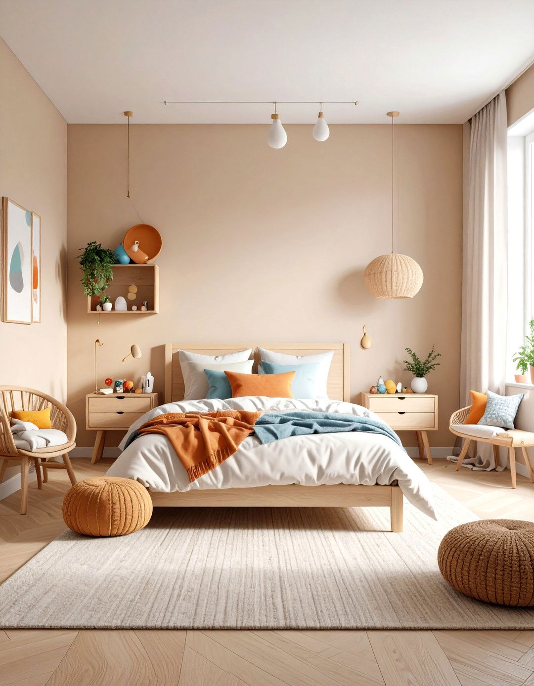 Neutral Beige Flexibility Design - 24 Kids Room Paint Ideas