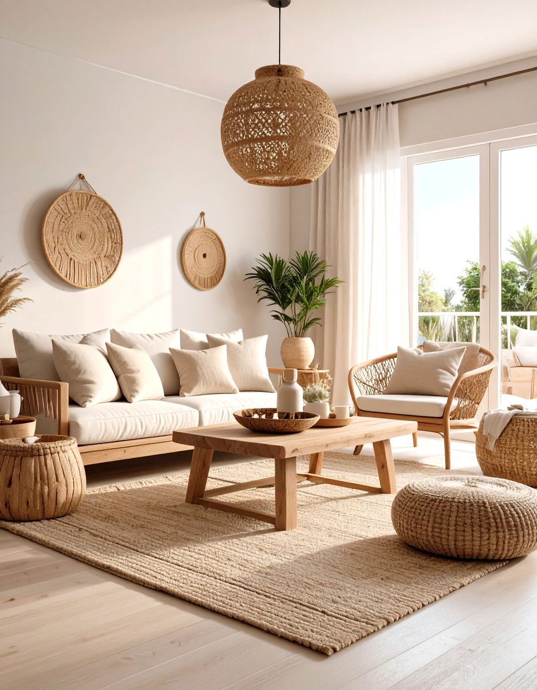 Neutral Coastal Living Room Design - 24 Coastal Living Room Ideas