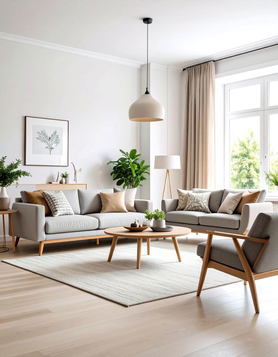 Neutral Color Foundation - 24 Japandi Living Room Ideas