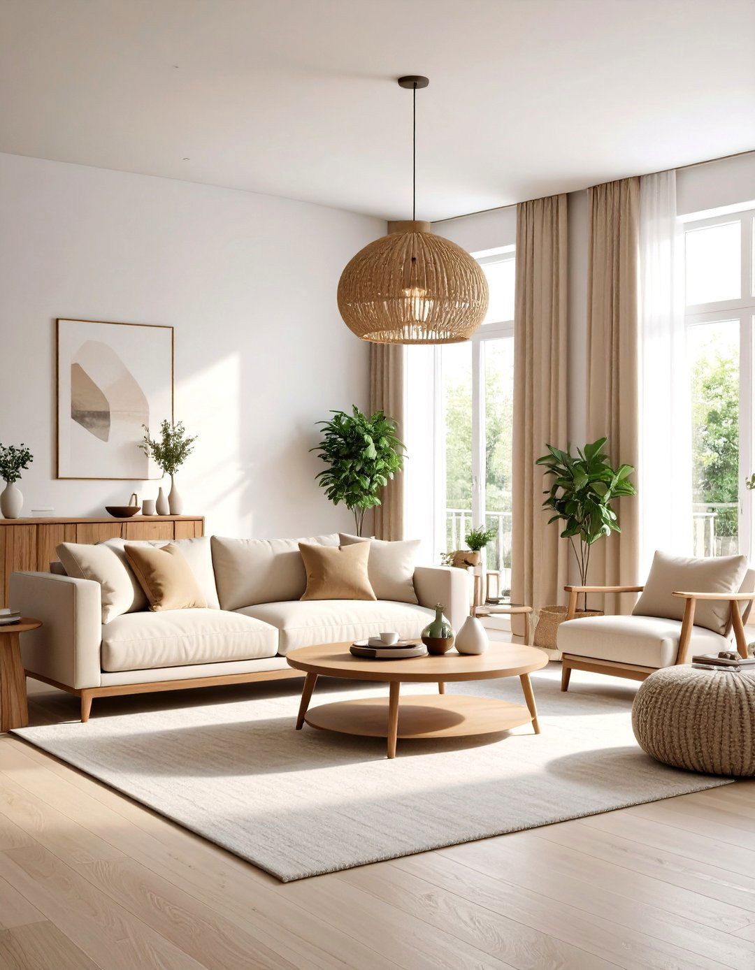 Neutral Color Layering - 24 Organic Modern Interior Design Ideas
