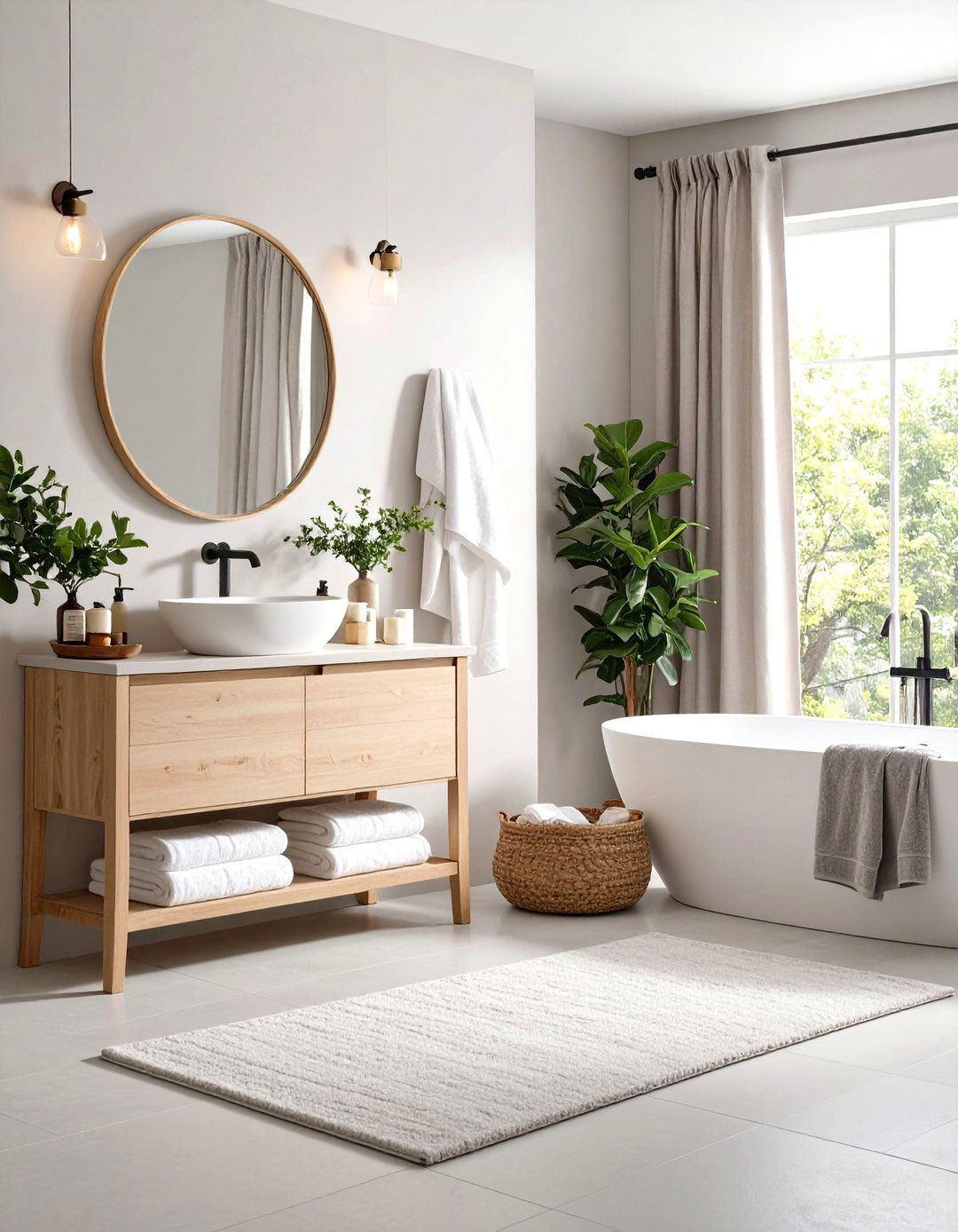 Neutral Color Palette - 24 Bathroom Staging Ideas