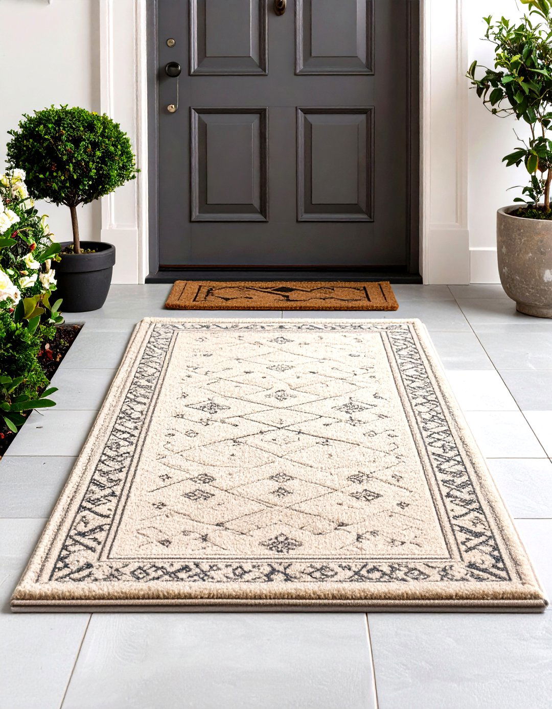 Neutral Color Palettes - 24 Front Door Mat Ideas