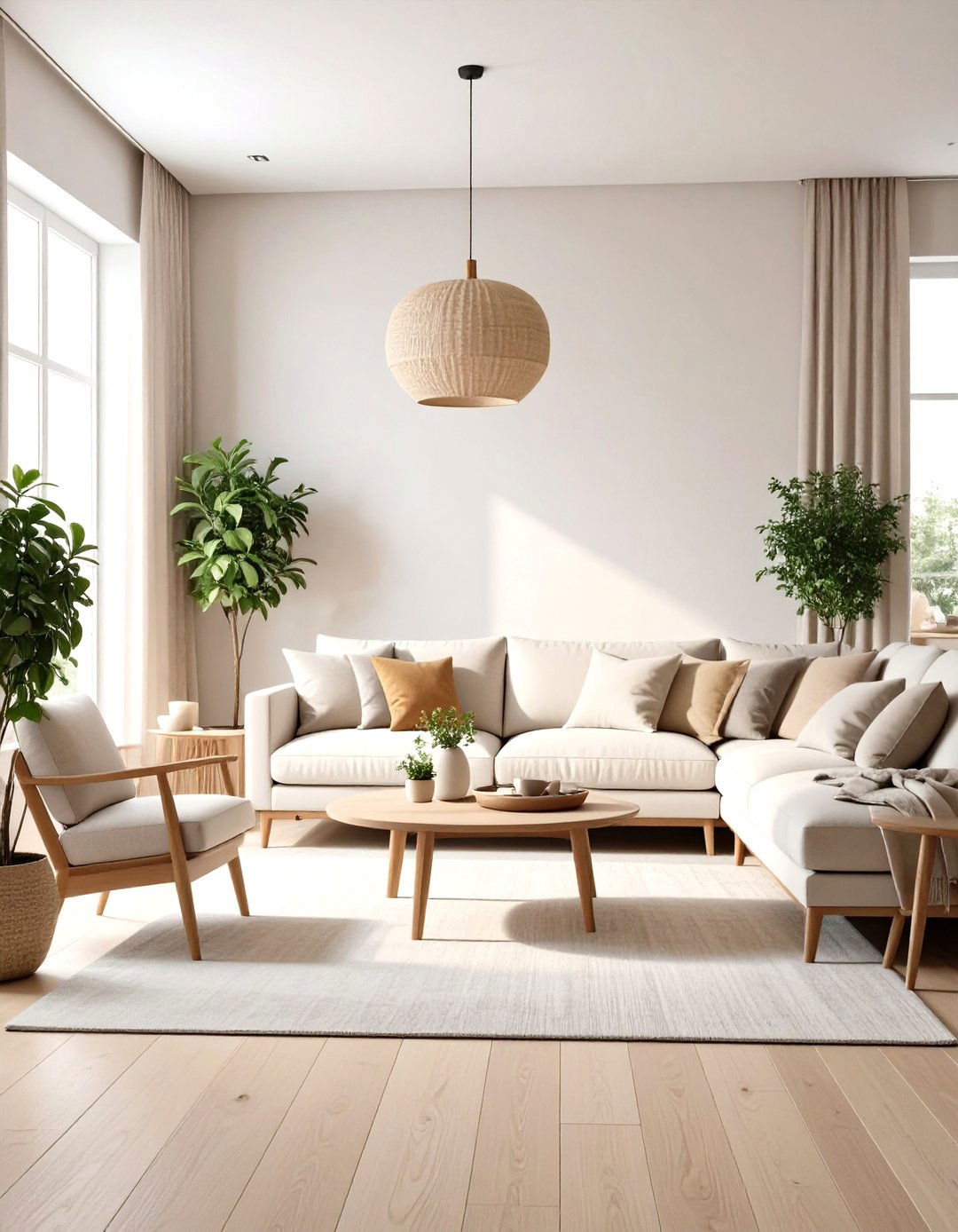 Neutral Color Palettes - 24 Zen Living Room Ideas