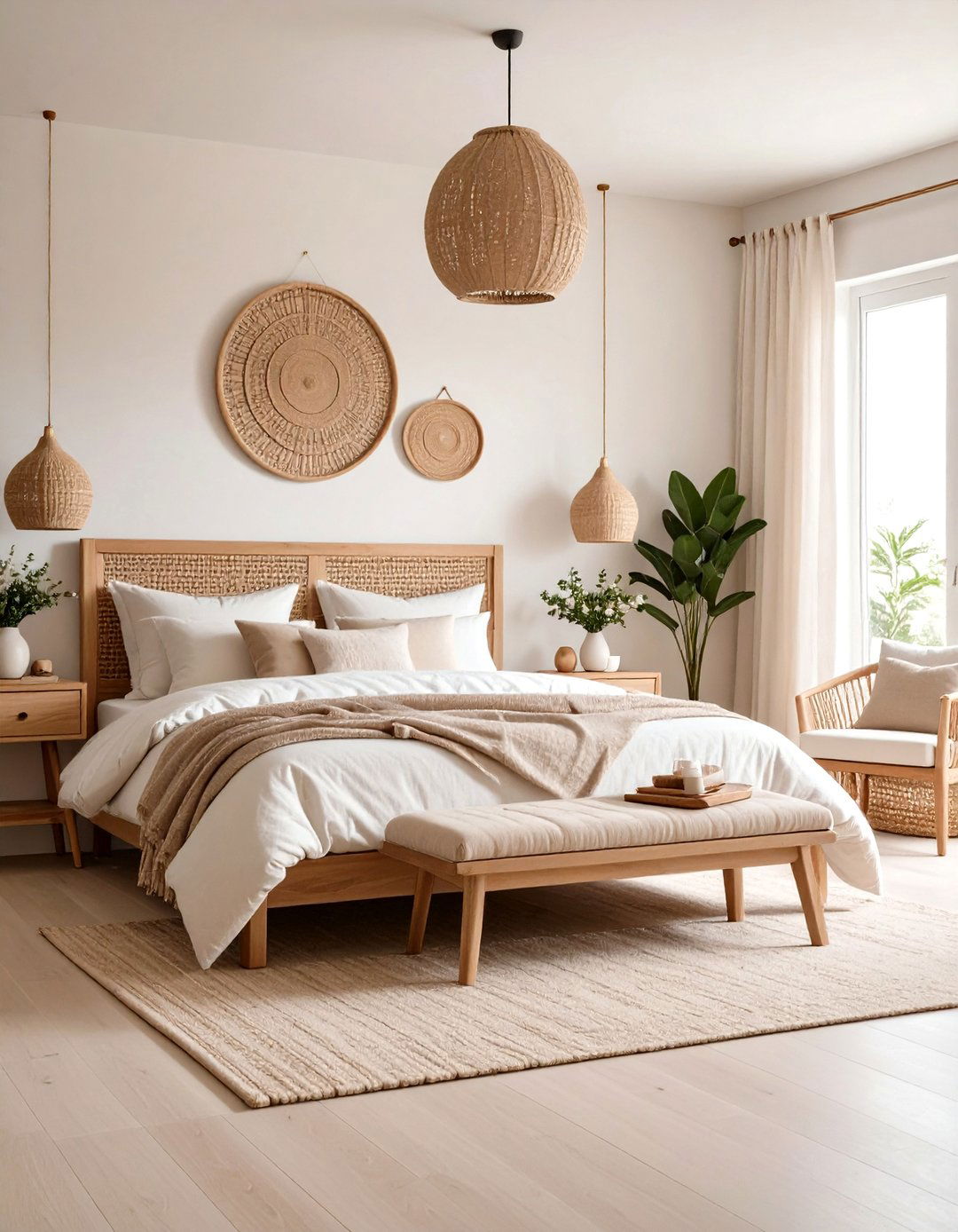 Neutral Earth Tone Serenity - 24 Asian Bedroom Ideas