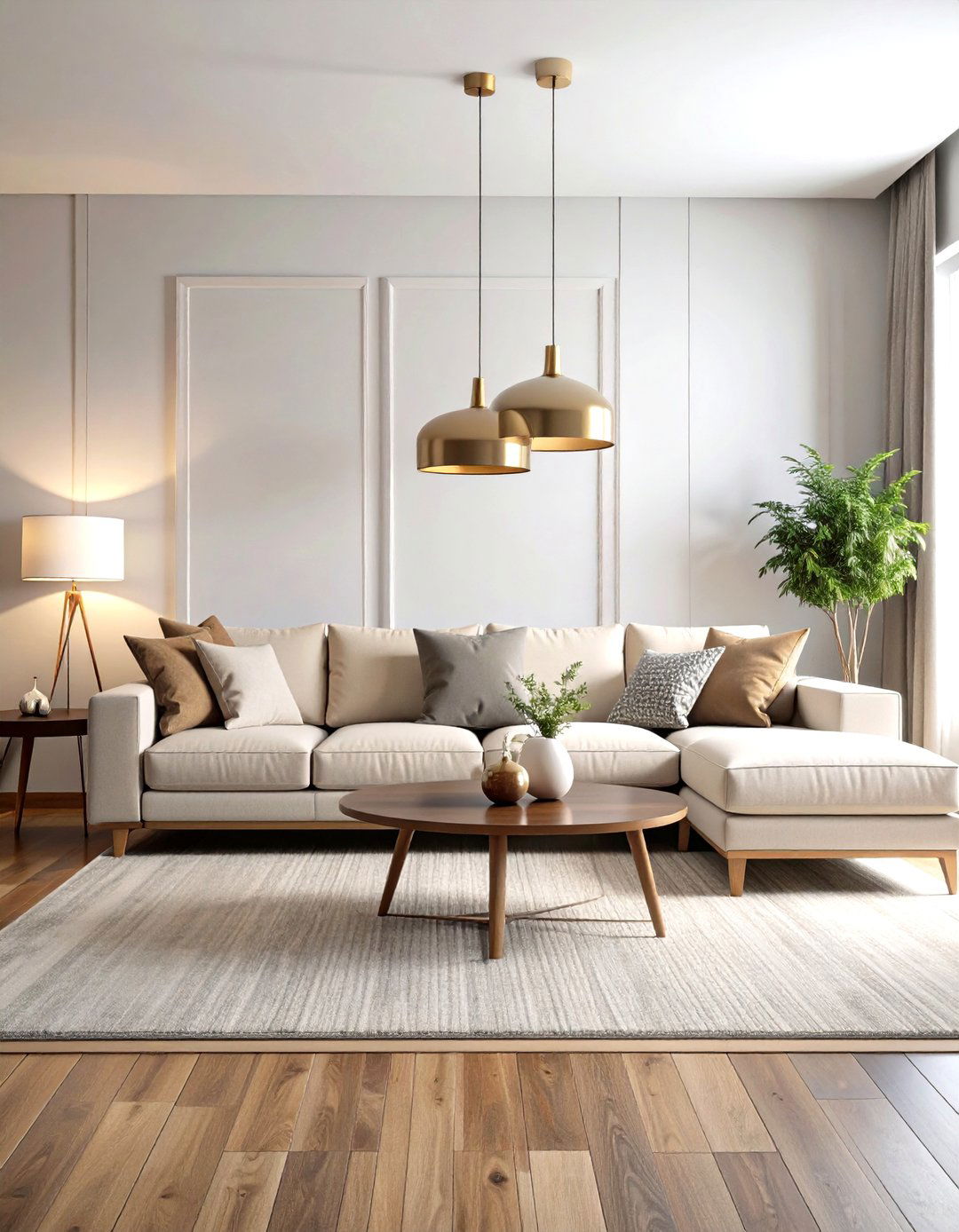 Neutral Foundation Living Room - 24 Transitional Living Room Ideas