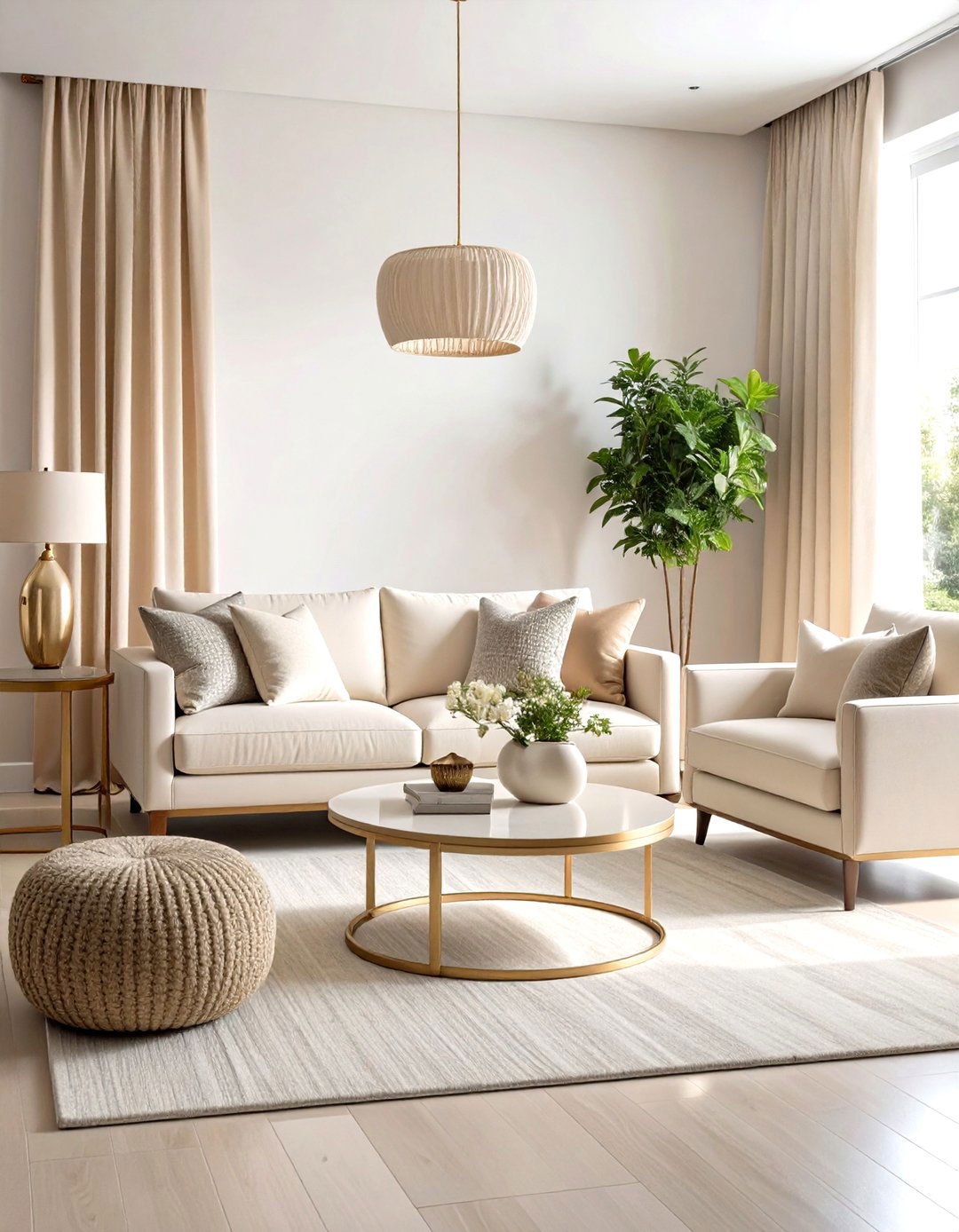 Neutral Glam Palette Sophistication - 24 Glam Living Room Ideas