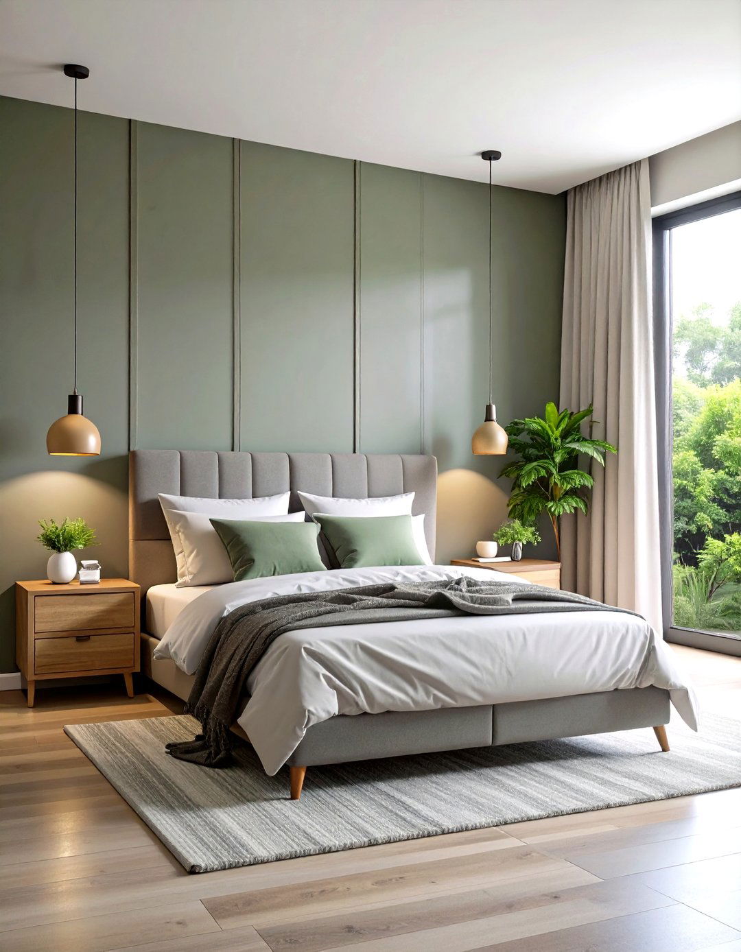 Neutral Grey Limewash Minimalist Bedroom - 24 Limewash Bedroom Ideas