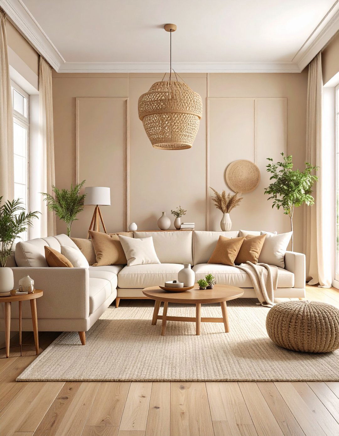 Neutral Monochromatic Living Room Palette - 24 Pinterest Living Room Decor Ideas