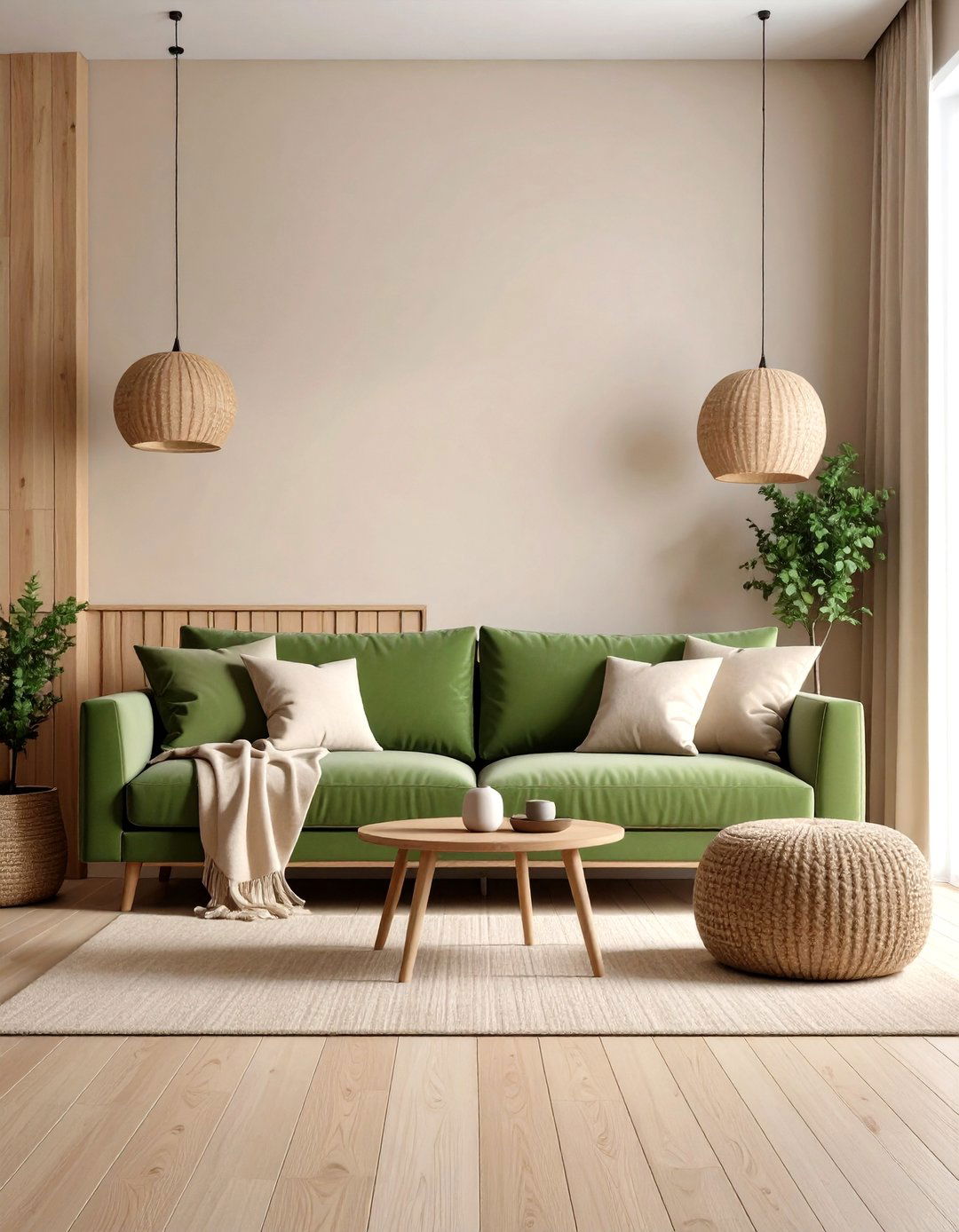 Neutral Palette Sage Green Couch Combination - 24 sage green couch living room ideas