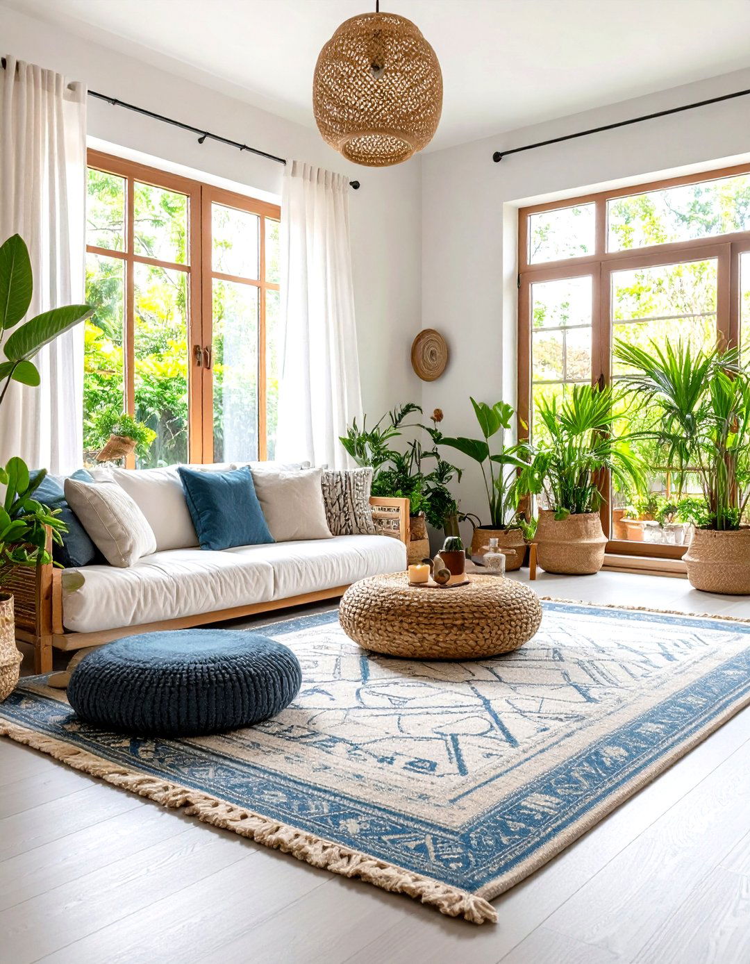 Neutral Zen Meditation Corner Living Room - 24 Neutral Boho Living Room Ideas