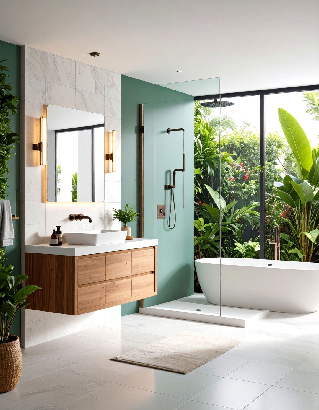 Niche Shower Storage Built in - 24 Guest Bathroom Ideas