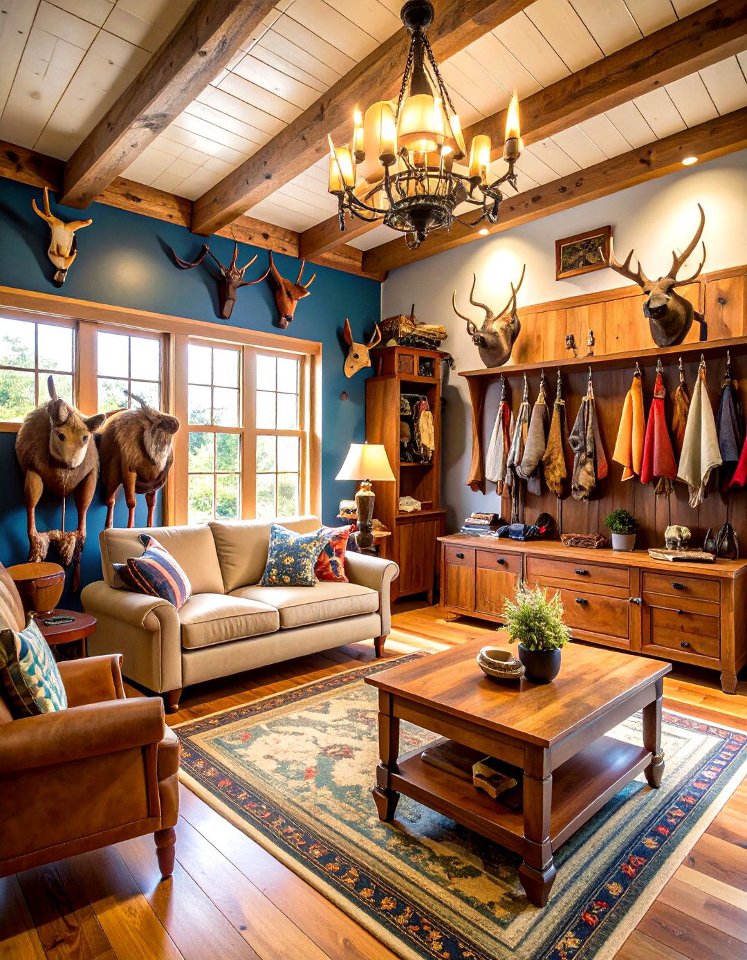 North American Game Trophy Room Setup - 24 Hunting Trophy Room Ideas