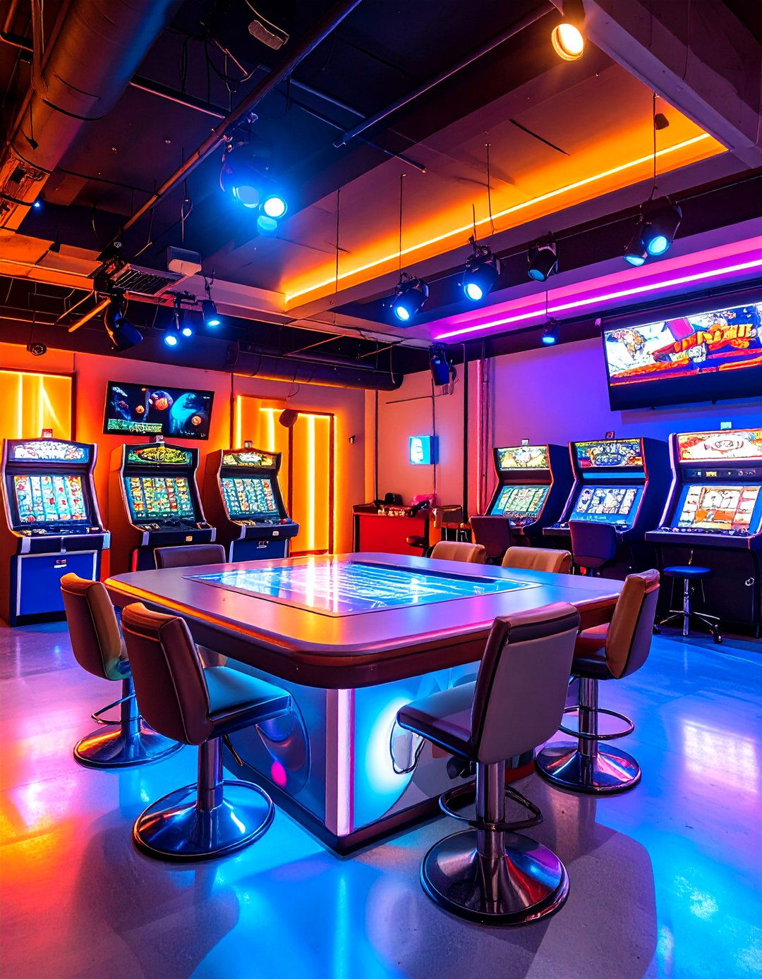 Nostalgic Game Show Studio - 24 Garage Game Room Ideas