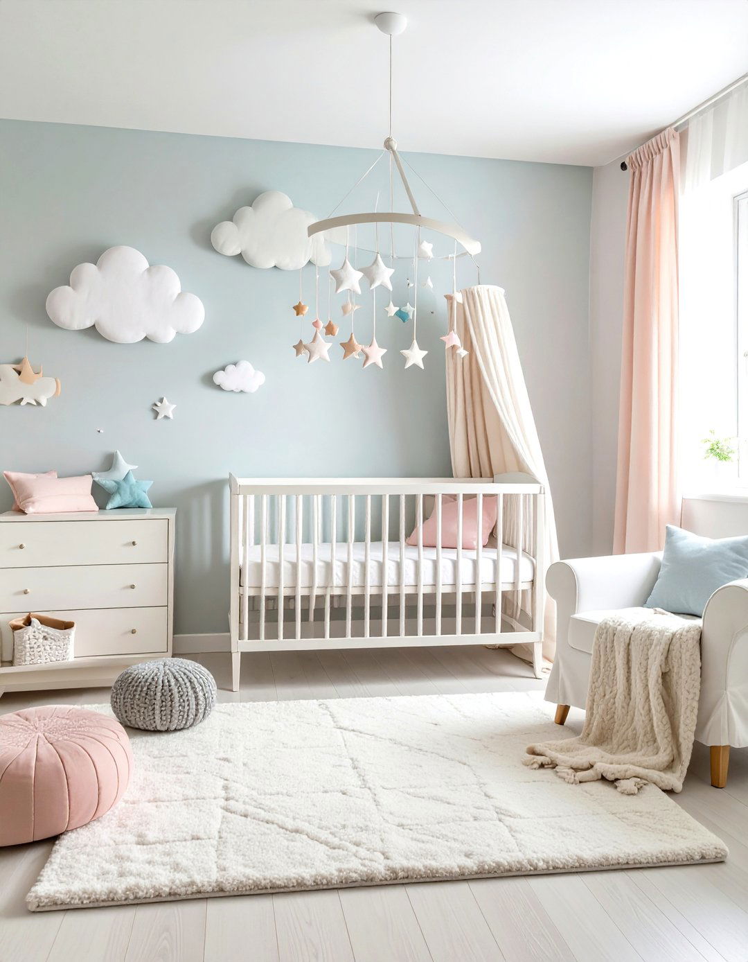 Nursery Cloud Theme Bedroom - 24 Cloud Themed Bedroom Ideas