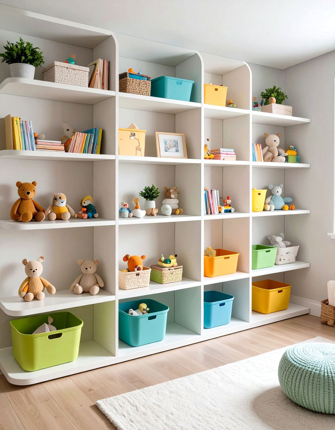 Nursery Kid Friendly Shelves - 24 Floating Shelves Ideas