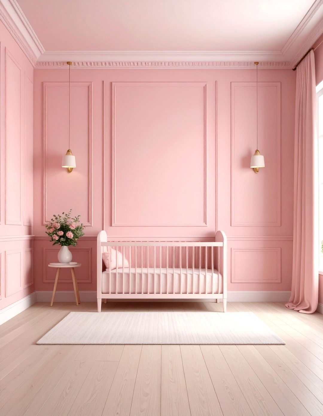 Nursery Soft Pastel Themes - 24 Beadboard Wall Ideas