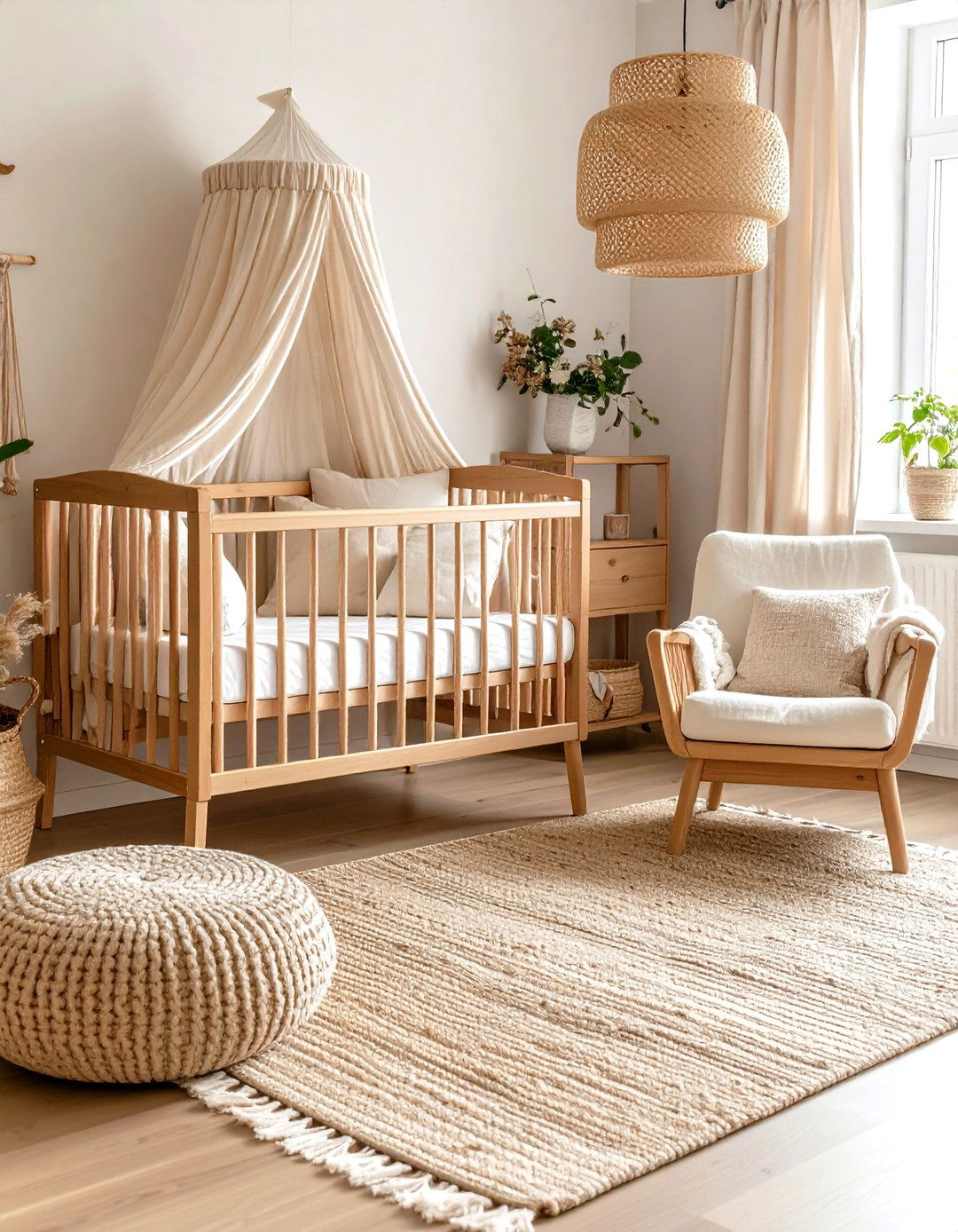 Oatmeal Linen Nursery - 24 Neutral Nursery Ideas