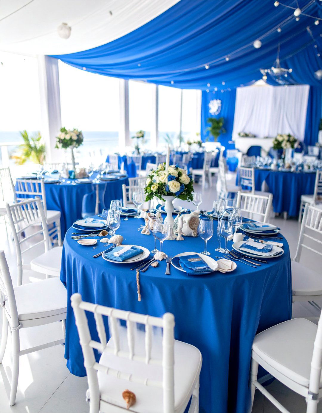 Ocean Blue Nautical Wedding Theme - 24 Blue Wedding Theme Ideas