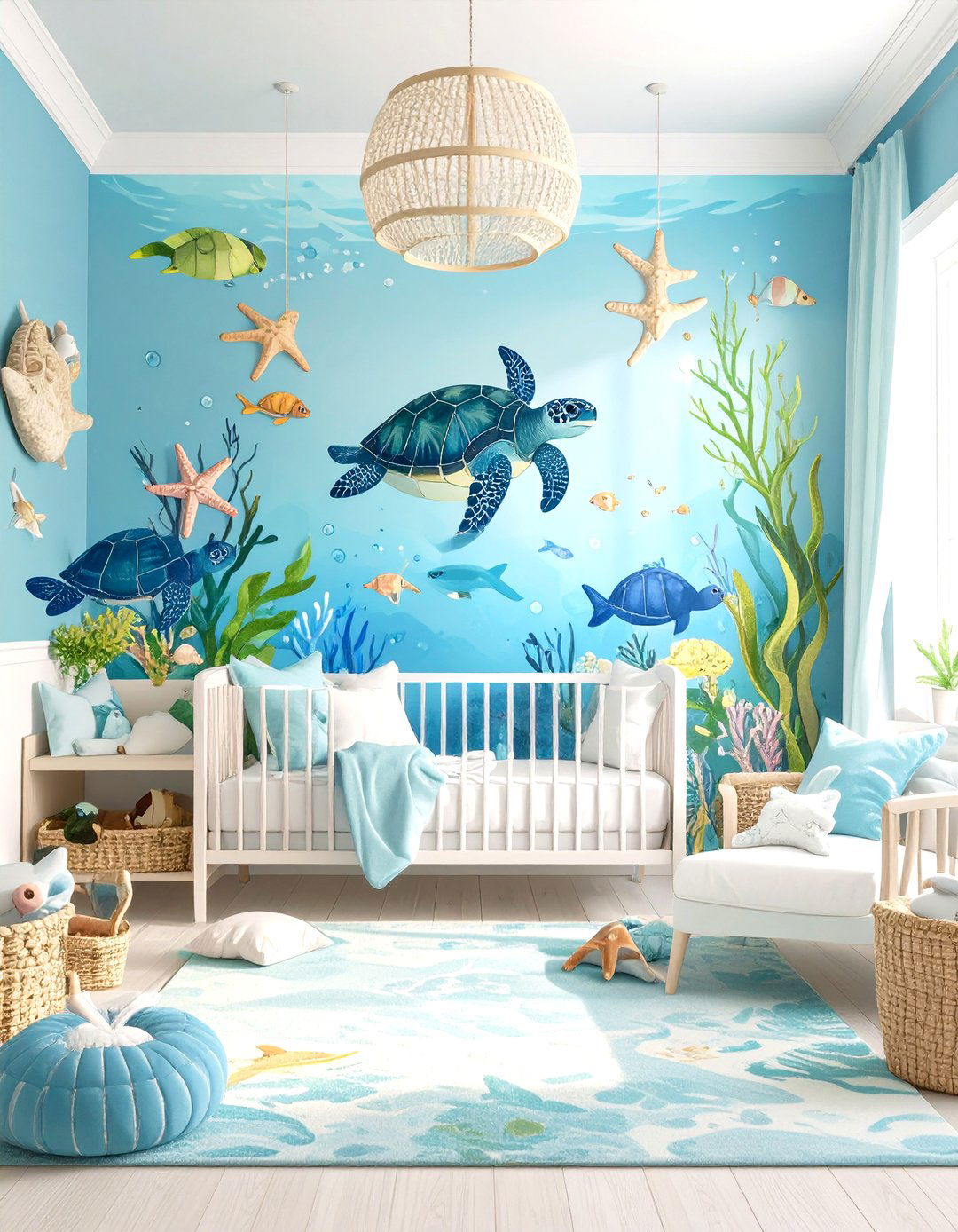 Ocean Creature Underwater World - 24 Nautical Nursery Ideas