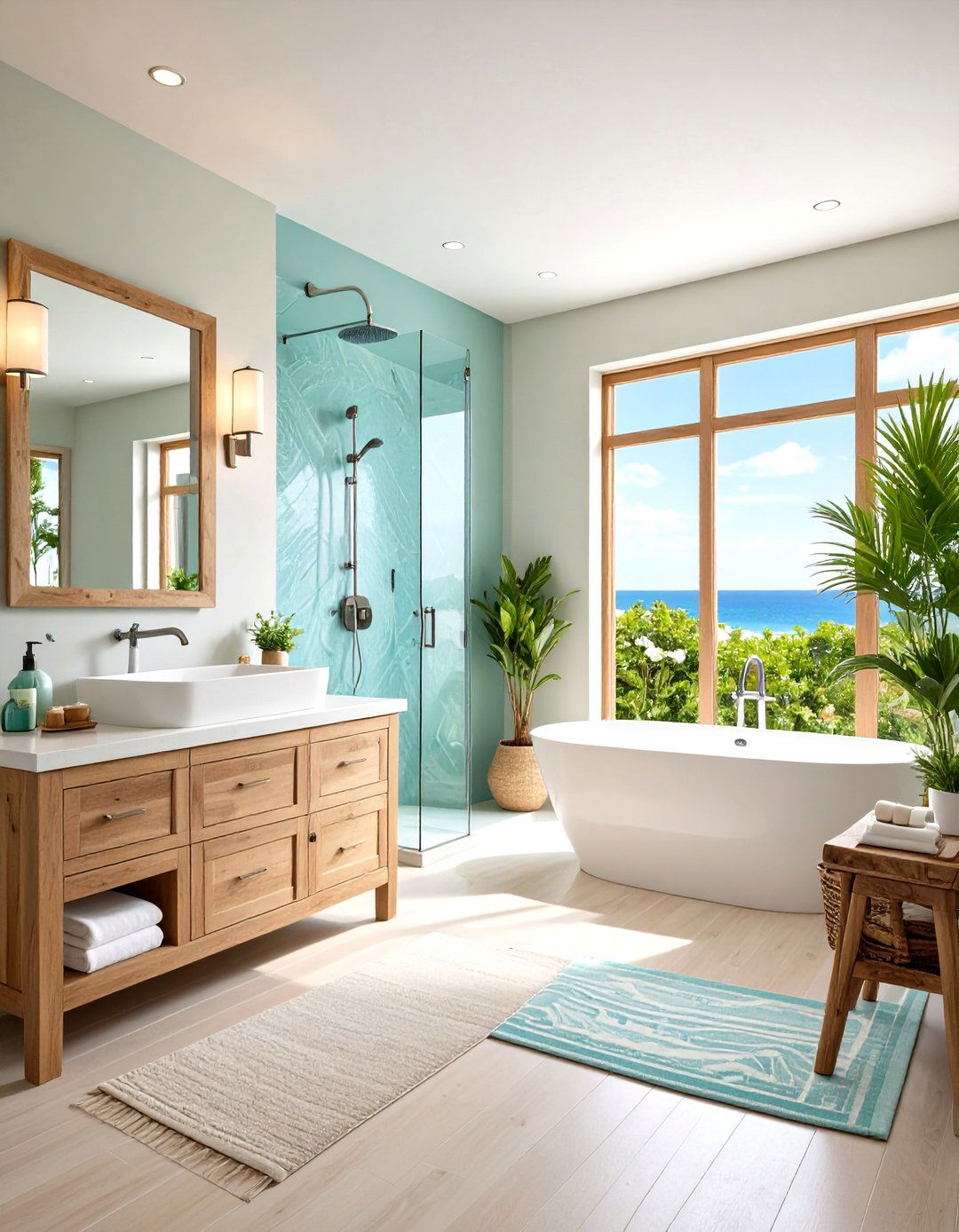 Ocean Inspired Wellness Retreat - 24 Elegant Bathroom Decor Ideas