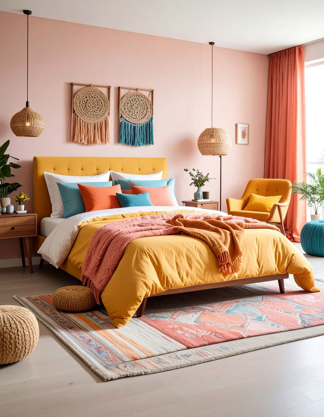 Off Center Bedroom Focal Point Designs - 24 Asymmetrical Balance Interior Design Ideas