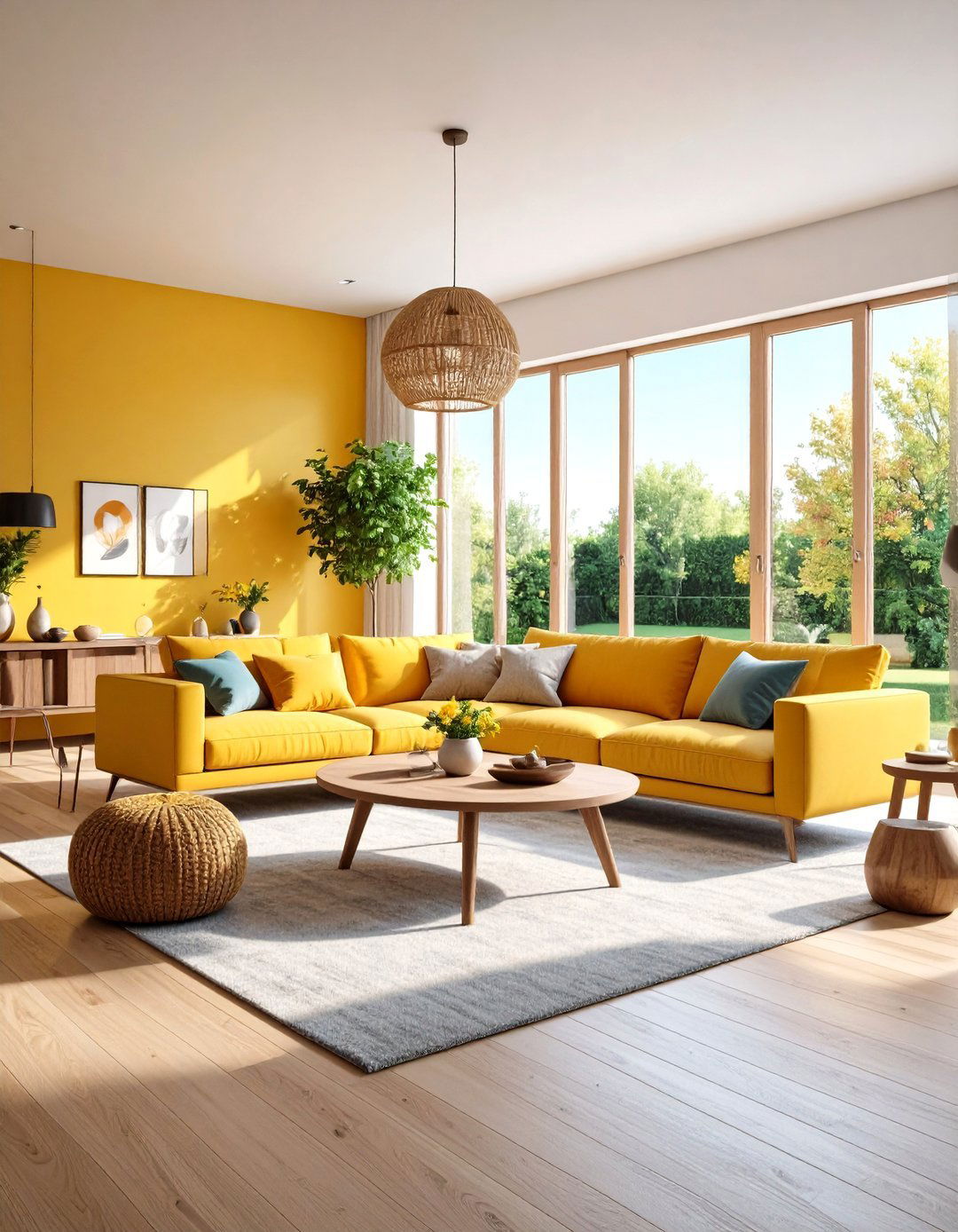 Off Center Furniture Positioning Approaches - 24 Asymmetrical Balance Interior Design Ideas