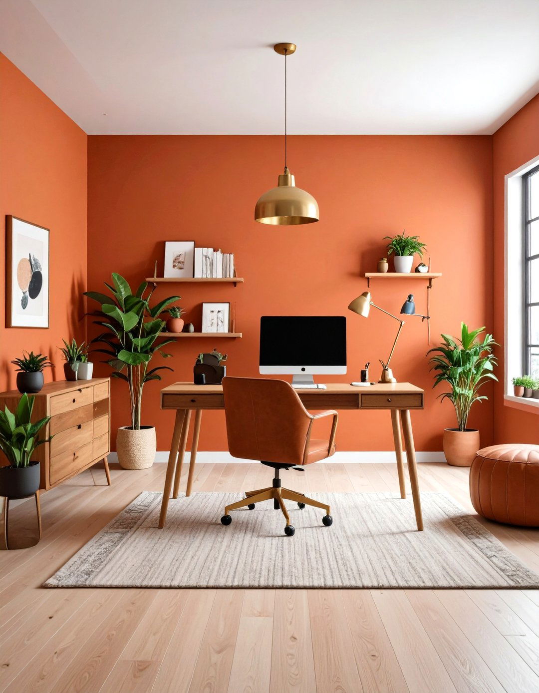 Olive Green Sophisticated Retreat - 24 Home Office Paint Colors