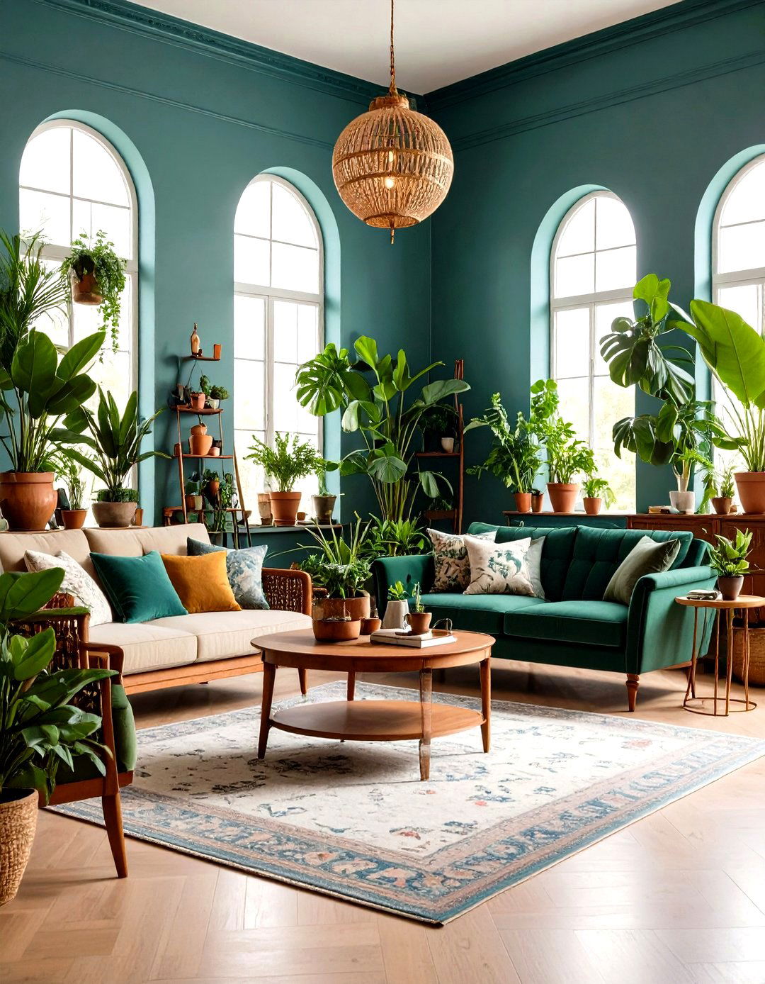 Olive Green Victorian Botanical Conservatory Style - 24 Victorian Dark Green Living Room Ideas