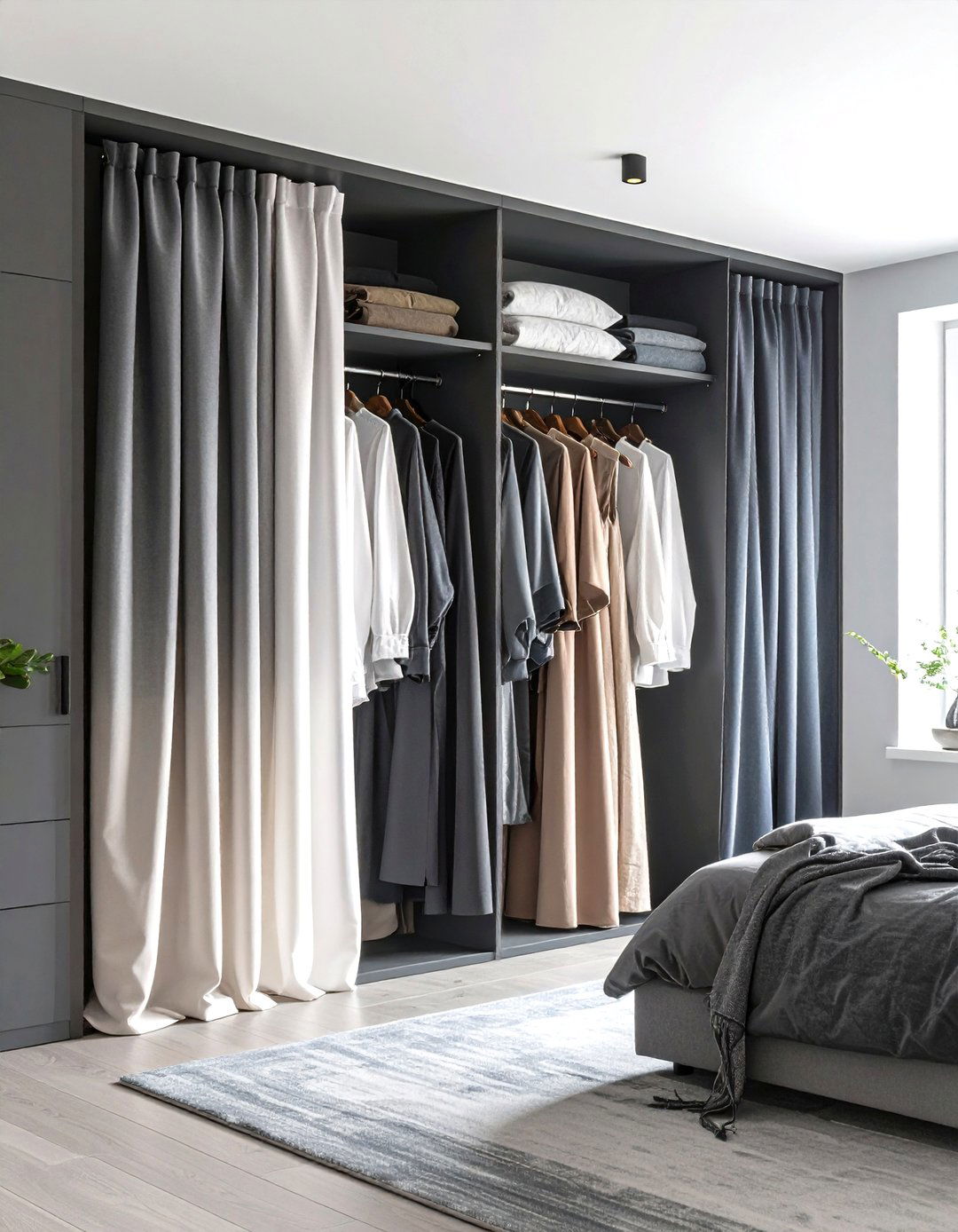 Ombre Gradient Curtains - 24 closet curtain ideas