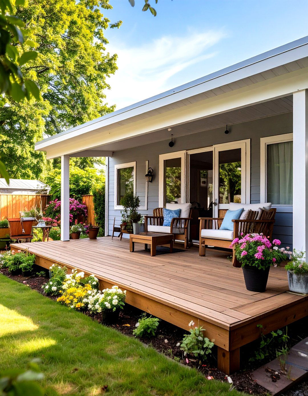 Open Air Porch Designs - 24 Mobile Home Porch Ideas