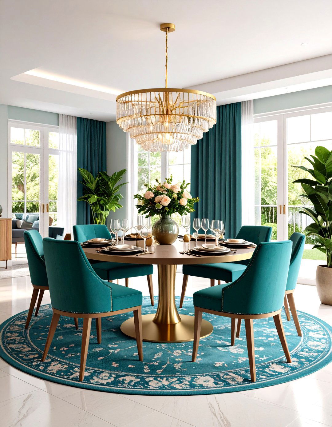 Open Concept Integrated Dining Area - 24 Modern Dining Room Ideas