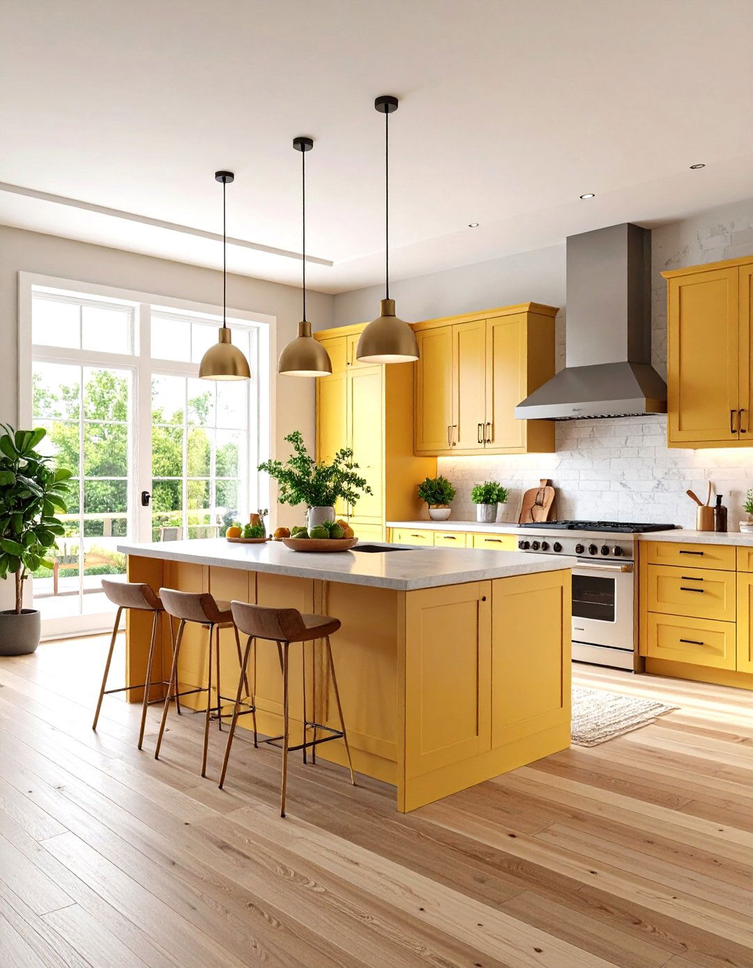 Open Concept Kitchen Flow - 24 Kitchens Without Upper Cabinets