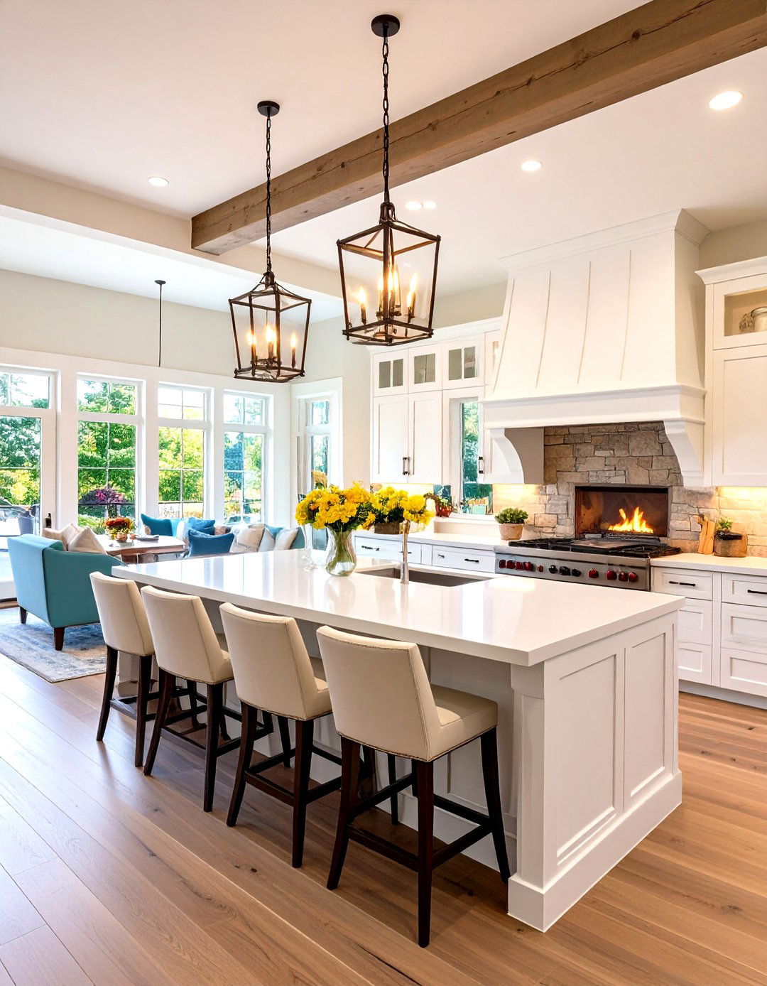 Open Concept Kitchen Living Integration - 24 Joanna Gaines Living Room Ideas